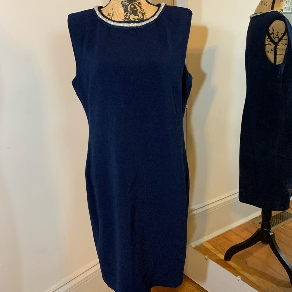 Black Saks Fifth Avenue Navy Dress